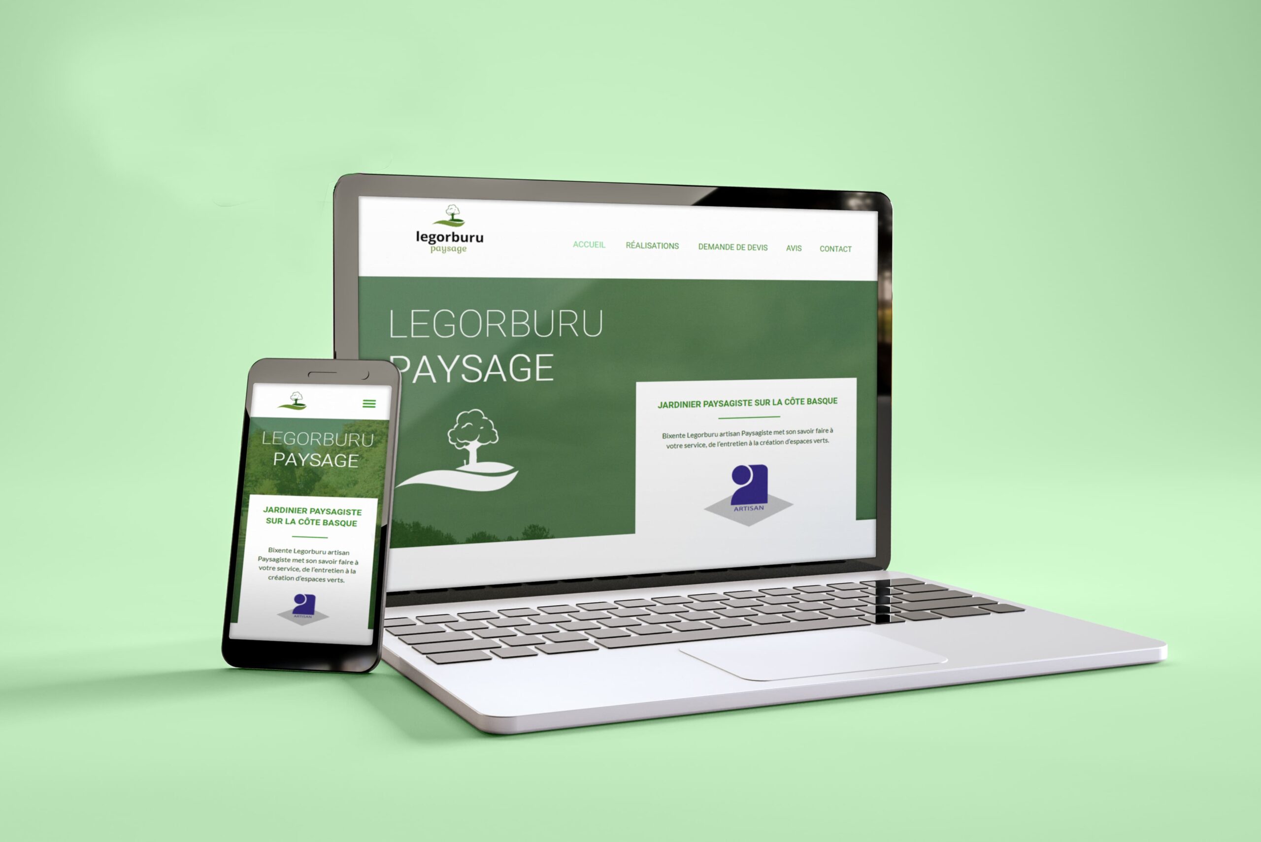 Legorburu Paysage – Création du site web